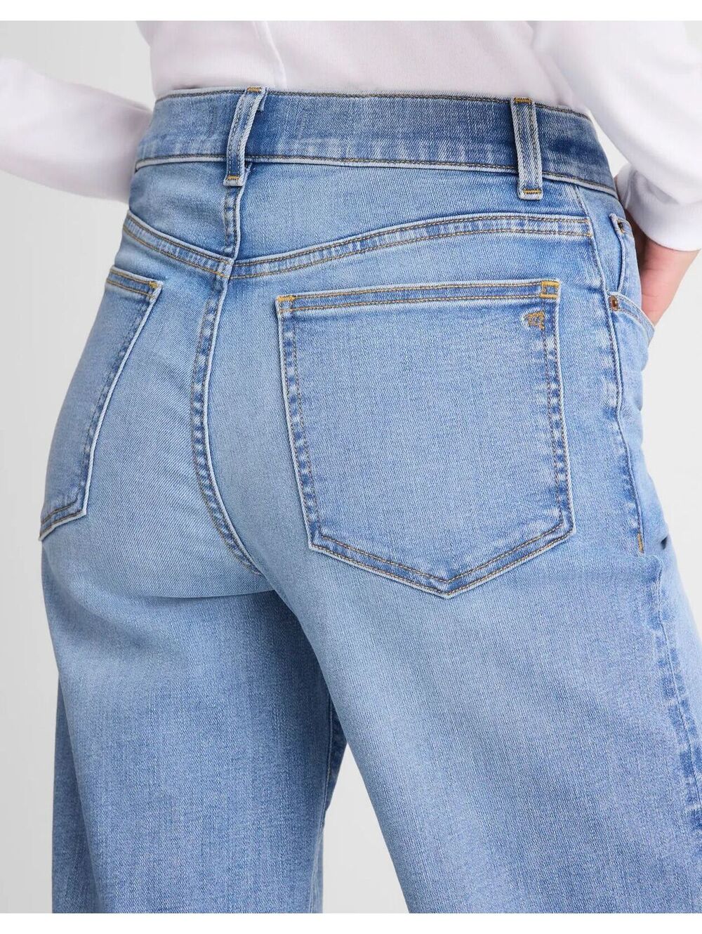 NWT Madewell The Short Wide-Leg Jean in Super Stretch Size 24 Short - MSRP $148 - Picture 4 of 5